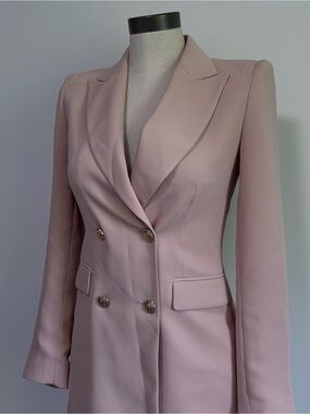 Pink Zara dress blazer